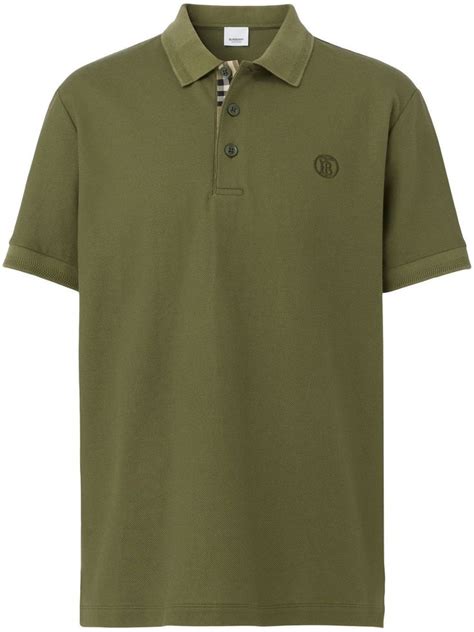 burberry green polo shirt|burberry polo shirt outlet.